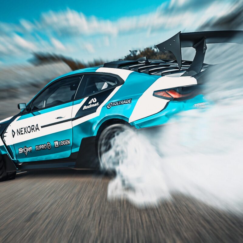 zadek v driftu